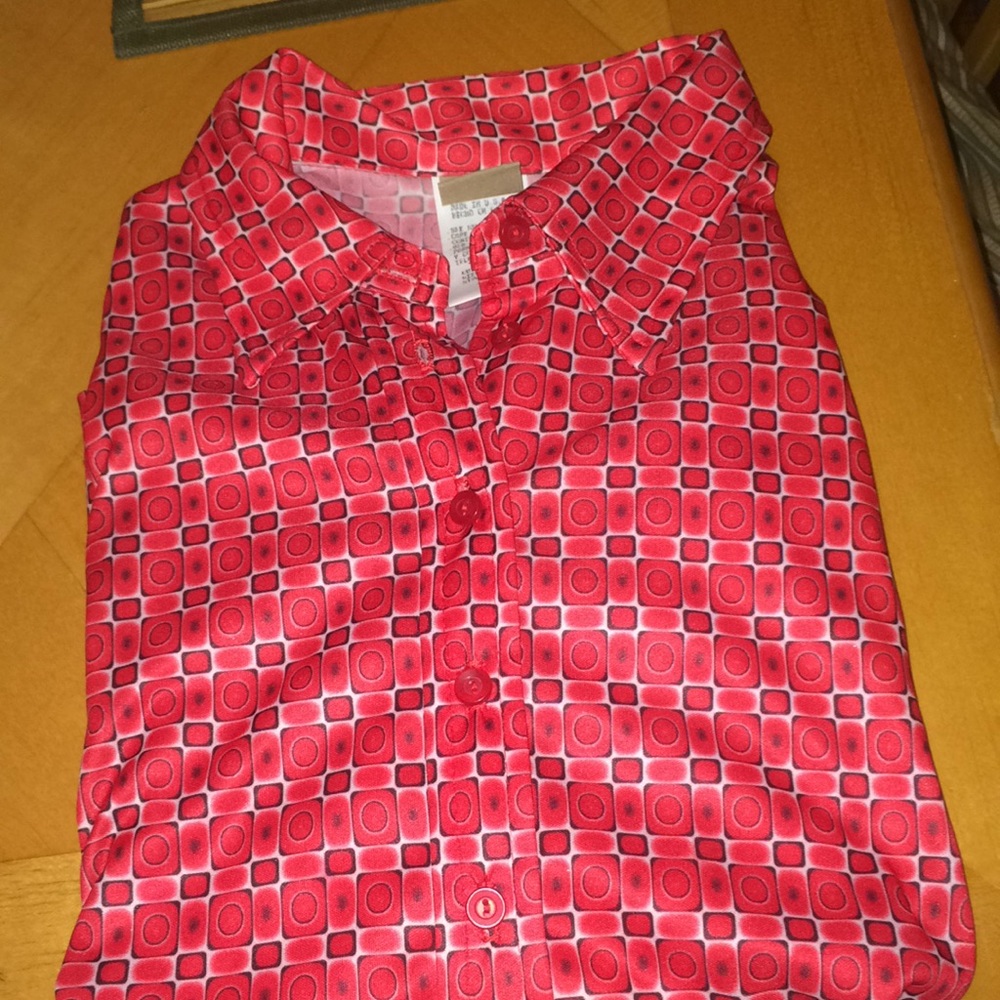 Soft casual and  dressy red shirt